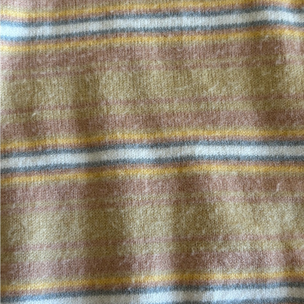 Yellow Collared Striped Sweater - image 7